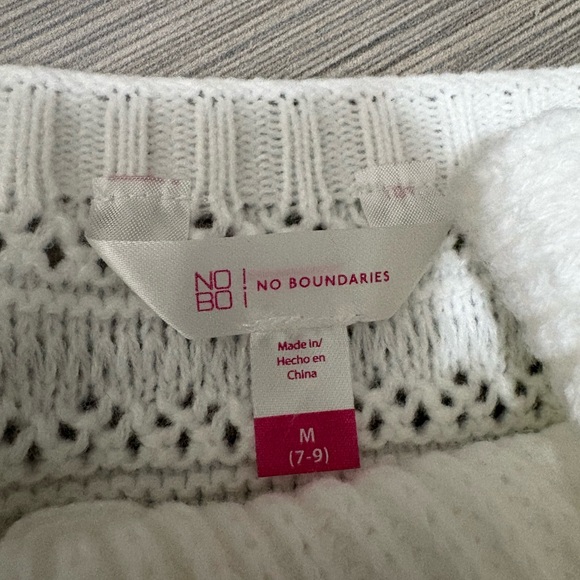 No Boundaries White Knit Top - Picture 3 of 3